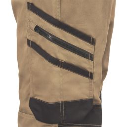Site Coppell Work Trousers Tan/Black 34" W 32" L