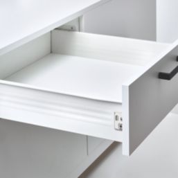 Essentials White Side Fix Drawer Runners 450mm 2 Piece Set