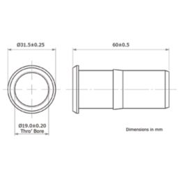 JG Speedfit MDPE Pipe Inserts 32mm 2 Pack