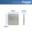 Hager Sollysta WRP1BS 1-Gang Blanking Plate Brushed Stainless Steel