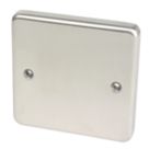 Hager Sollysta WRP1BS 1-Gang Blanking Plate Brushed Stainless Steel