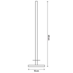 Alessano Floor-Mounted Toilet Roll Holder Chrome-Plated