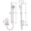Mira Minimal EV Rear-Fed Exposed Chrome Thermostatic Mixer Shower