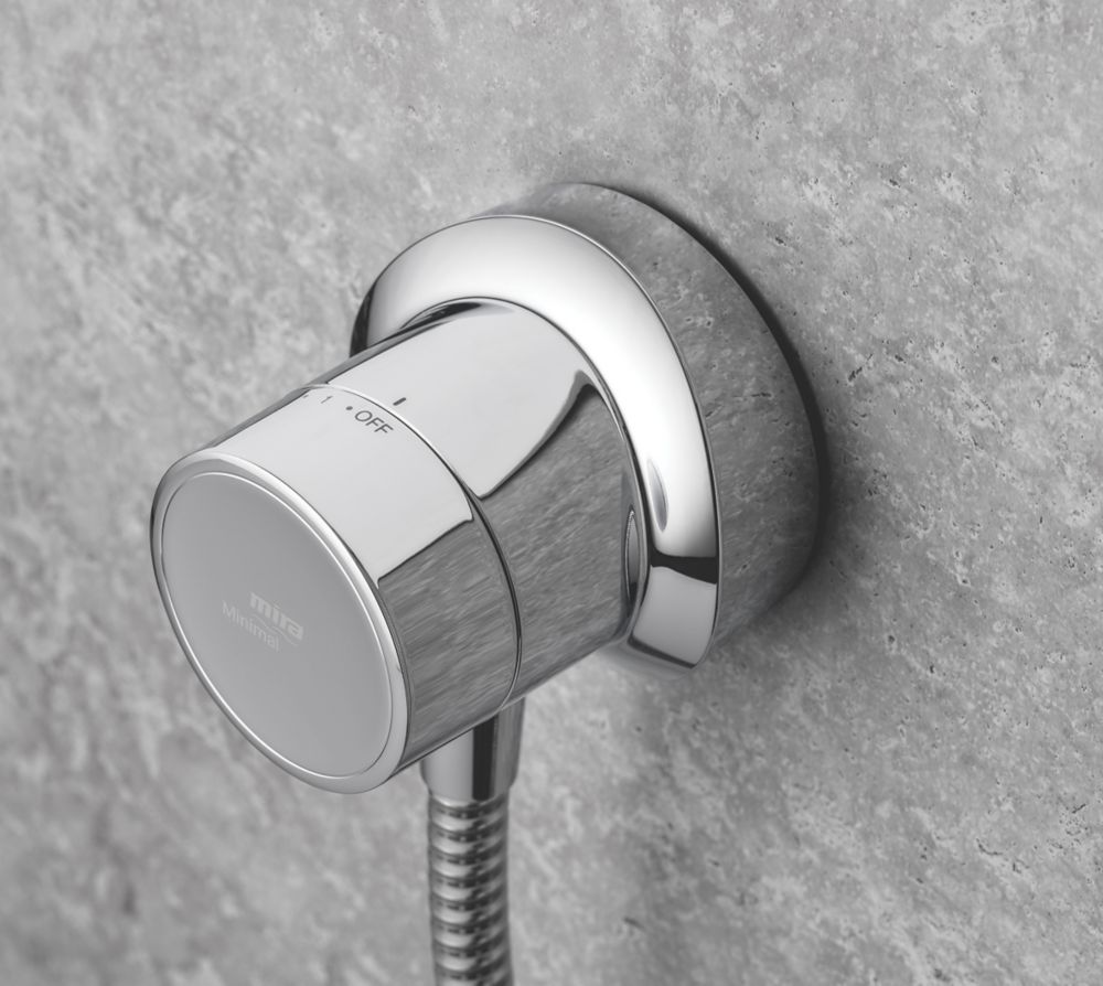 Mira Minimal EV Rear Fed Exposed Chrome Thermostatic Mixer Shower Screwfix