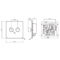 Knightsbridge  2-Gang 2-Way LED Intelligent Dimmer Switch  Brushed Chrome