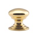 Carlisle Brass  Victorian Cupboard Knob Polished Brass 32mm