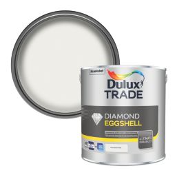 Dulux Trade 2.5Ltr Pure Brilliant White Eggshell Water-Based Trim Paint