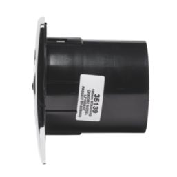 Manrose LP100SLVC 100mm (4") Axial Bathroom Extractor Fan with Timer Chrome 240V