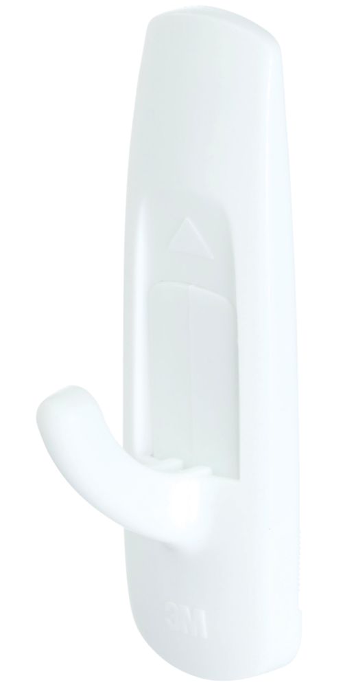 Command White SelfAdhesive Utility Hooks Medium 6 Pack Screwfix