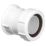 McAlpine T29 Compression Connection Straight Connector  White 40mm x 38mm