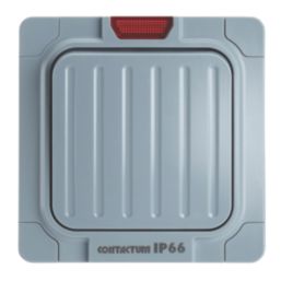 Contactum  IP66 20A 1-Gang 1-Way Weatherproof Outdoor Switch with Neon