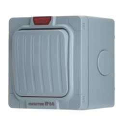 Contactum  IP66 20A 1-Gang 1-Way Weatherproof Outdoor Switch with Neon