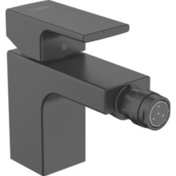 Hansgrohe Vernis Shape Matt Black 126mm Mono Bidet Mixer Tap  With Pop-Up Waste