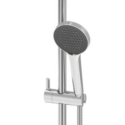 Swirl Bonda Overhead Shower Kit Chrome