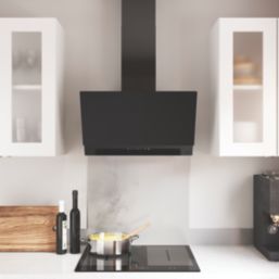 Cooke & Lewis  Angled Cooker Hood Black 598mm