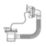 Flomasta Bath Waste with Plug & Chain Chrome-Plated 16 1/4"