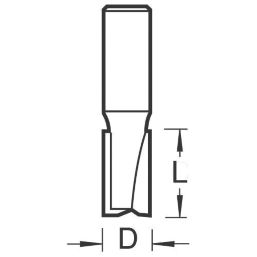 Trend TR09X1/4TC 1/4" Straight Cutter 10mm x 19mm