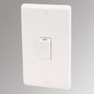 LAP  45A 2-Gang DP Cooker Switch White