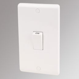 LAP  45A 2-Gang DP Cooker Switch White