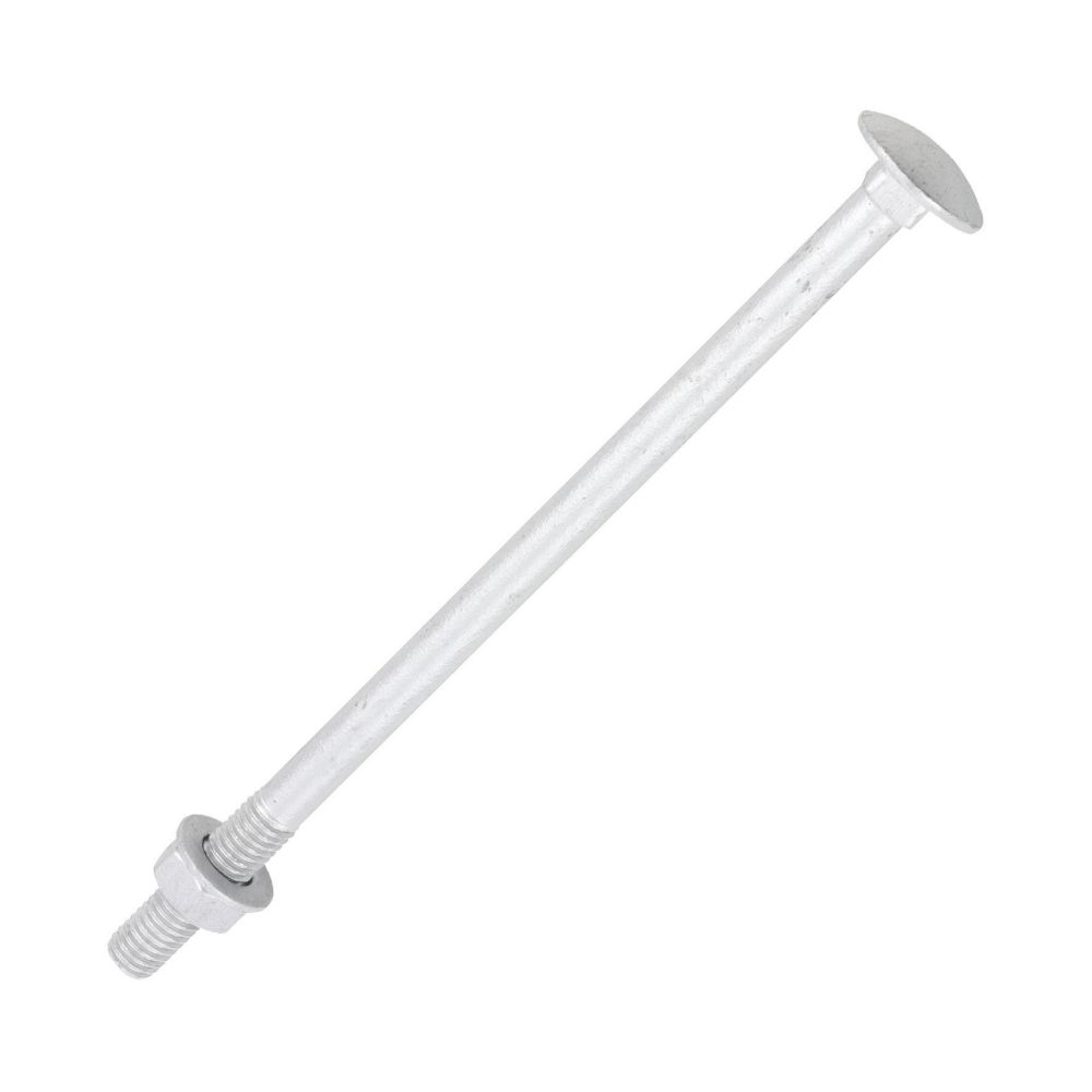 Timco Exterior Coach Bolts Carbon Steel Organic Silver Coating M8 x