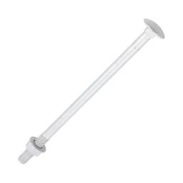 Timco Exterior Carriage Bolts Carbon Steel Organic Silver Coating M8 x 150mm 10 Pack