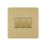 LAP  20A 3-Gang 2-Way Light Switch  Satin Brass with Black Inserts