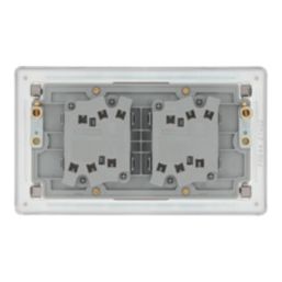 LAP  20A 16AX 4-Gang 2-Way Switch  Antique Brass with Colour-Matched Inserts