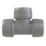 PolyPlumb Enhanced  Plastic Push-Fit Equal Tee 22mm