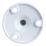 Essentials Rail Centre Bracket White 25mm