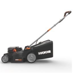 Worx WG737E 40V 2 x 4.0Ah Li-Ion PowerShare Pro Brushless Cordless 37cm Lawn Mower
