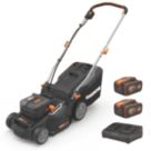 Worx WG737E 40V 2 x 4.0Ah Li-Ion PowerShare Pro Brushless Cordless 37cm Lawn Mower