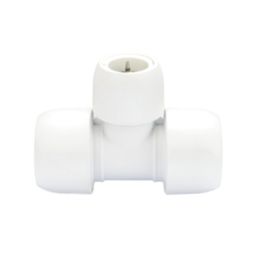 Hep2O HD13/28WS Plastic Push-Fit Reducing Tee 28mm x 28mm x 22mm
