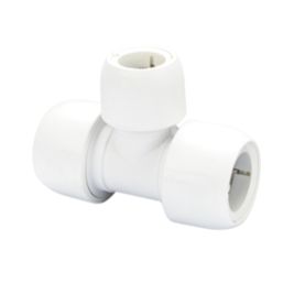 Hep2O HD13/28WS Plastic Push-Fit Reducing Tee 28mm x 28mm x 22mm