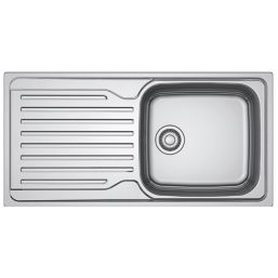 Franke Antea 1 Bowl Stainless Steel Inset Sink with Reversible Drainer  1000mm x 500mm