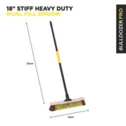 Bulldozer Pro Broom & Handle 18" (457mm)