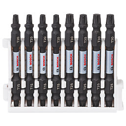 Bosch  1/4" Hex Shank Mixed Impact Control Double-Ended Screwdriver Bits 8 Piece Set