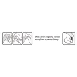 Fix-O-Moll Brown Square Self-Adhesive Furniture Gliders 200mm x 200mm