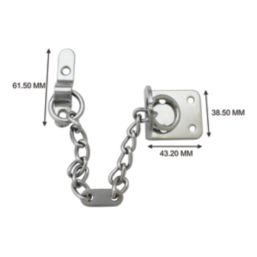 Smith & Locke Door Chain 220mm Polished Chrome