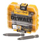 DEWALT  6.35mm 50mm Hex Shank PZ2 Screwdriver Bit Box 15 Pack