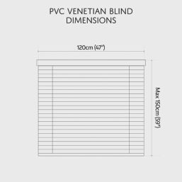 Renaissance Venetian  Blind Grey 120cm x 150cm Drop