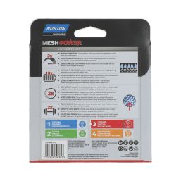 Norton   120 Grit Mesh Wood, Plaster, Plasterboard & Paint Sanding Discs 125mm 5 Pack