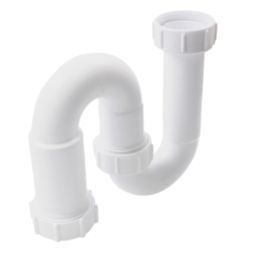 Flomasta Compression Basin S Trap White 32mm