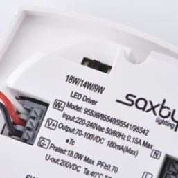 Saxby AmazonPro Indoor & Outdoor Maintained or Non-Maintained Emergency Round LED Bulkhead White 18W 1800lm