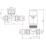 ETAL Danva 15mm x 1/2" Brushed Brass Straight Modern Thermostatic Radiator Valve & Lockshield