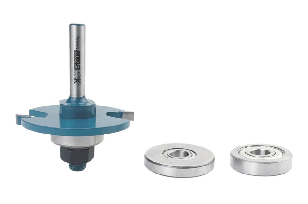 Erbauer Biscuit Jointing Set 1/4" 47.6mm 4 Pcs Screwfix