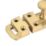 Smith & Locke Flat Door Bolt Brushed Brass 80mm