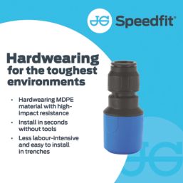 JG Speedfit UG604B MDPE Copper Adaptor 32mm x 28mm