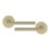 Cooke & Lewis Izenah Lever on Rose Door Handles Pair Brushed Brass