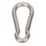 Essentials Karabiners Silver 80mm x 8mm 10 Pack