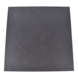 Essentials Rubber Multi-Purpose Floor Mat Black 600mm x 600mm x 12mm